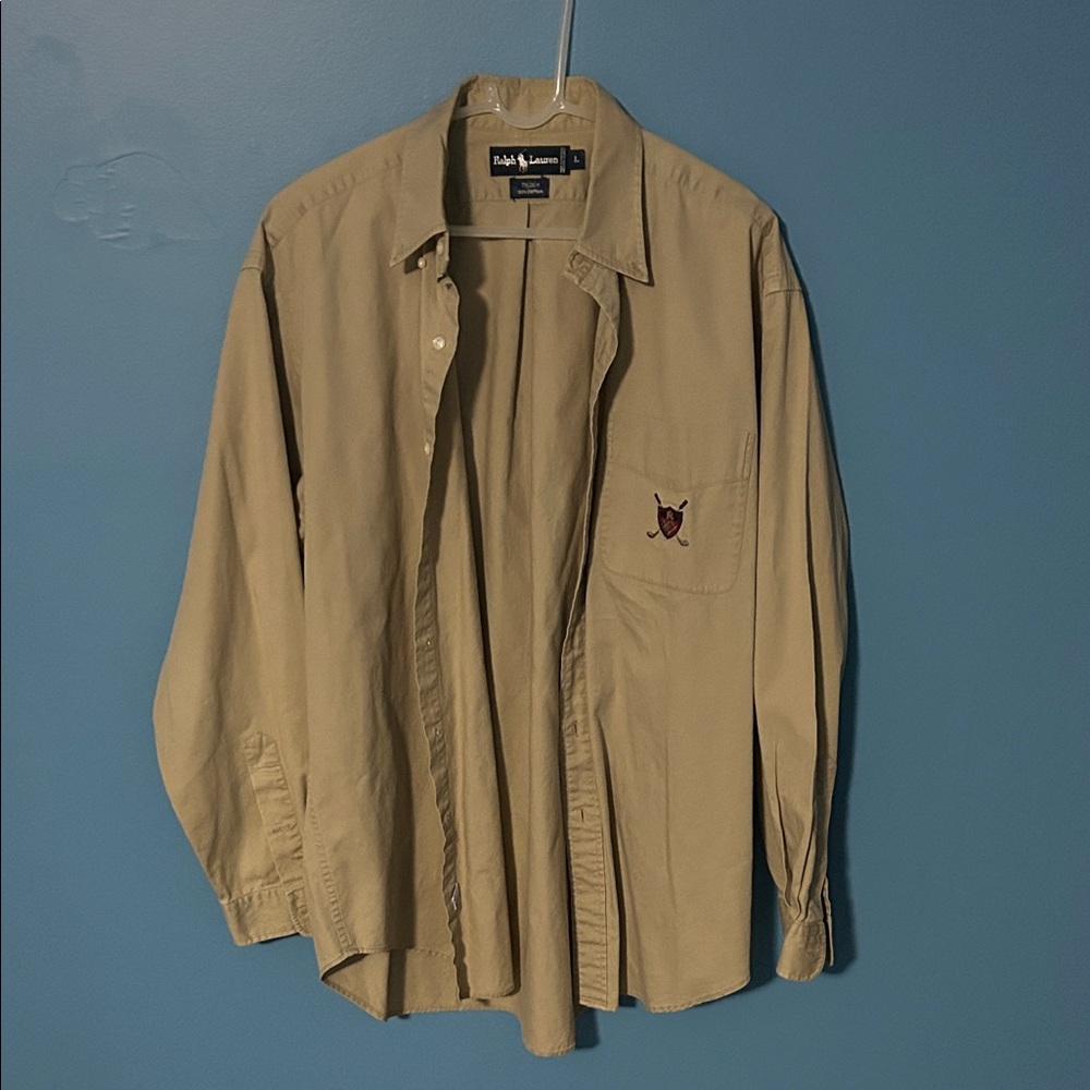 Ralph Lauren Beige Cotton Shirt